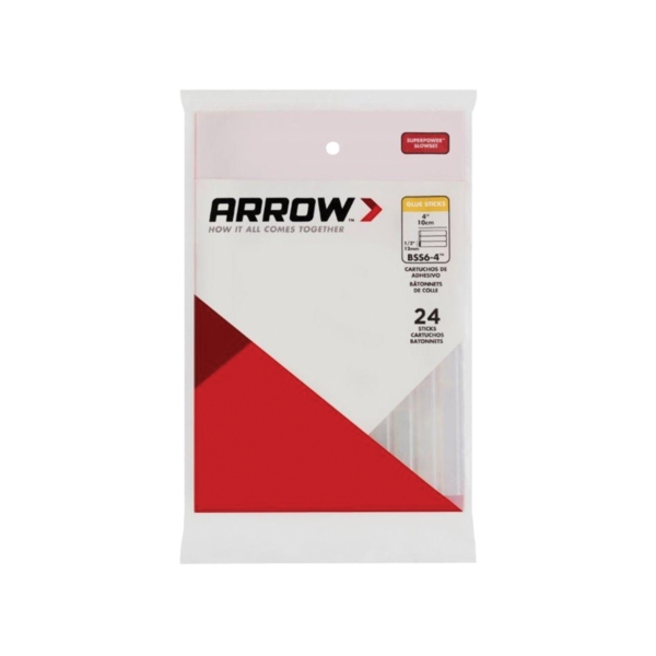 Arrow BSS6-4 Glue Stick, Clear, 6/BAG