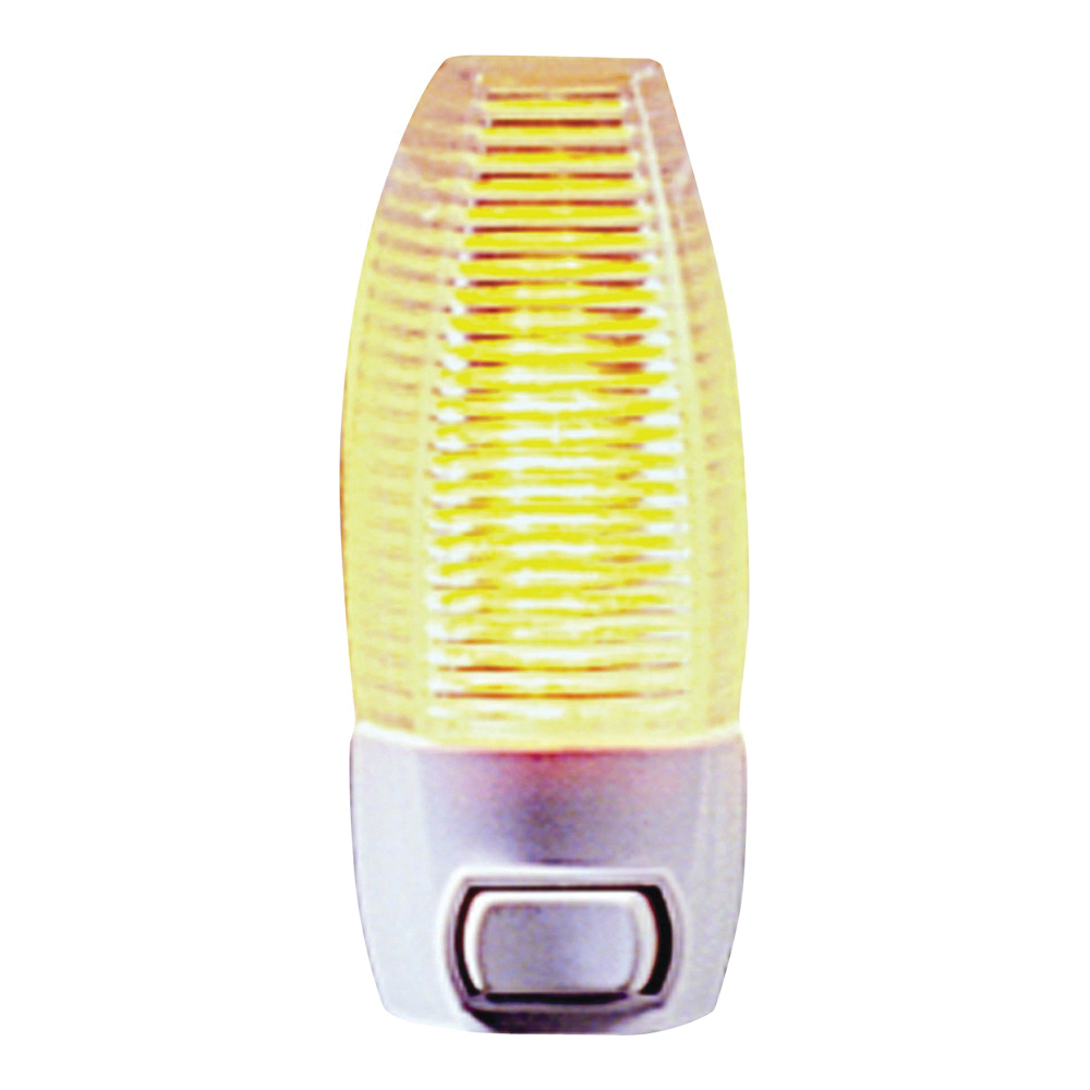 Amerelle 71053 Faceted Night Light, 120 V, 4 W, 1-Lamp, Incandescent Lamp, White Light, Glass/Metal/Plastic Fixture