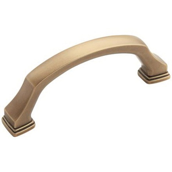 Revitalize Series BP55343GB Cabinet Pull, 3-11/16 in L Handle, 1-3/8 in Projection, Zinc, Gilded Bronze