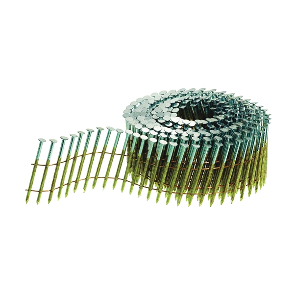 EL23AABH Nail, 2-1/4 in L, Galvanized Steel, Sencote, Full Round Head, Ring Shank, 3600 Count, 15 Deg