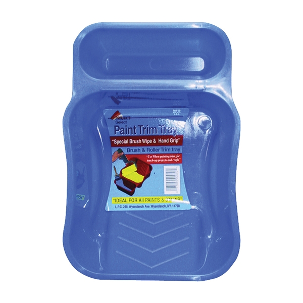 Linzer RM50 Paint Tray, 7-1/4 in L, 5 in W, 0.5 pt Capacity, Plastic, Blue