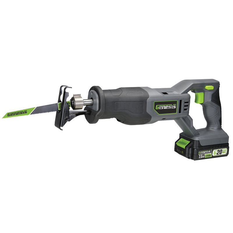 G20 Max GLRS20B Variable Speed Reciprocating Saw, Battery Included, 20 V, 2 Ah, 1 in L Stroke