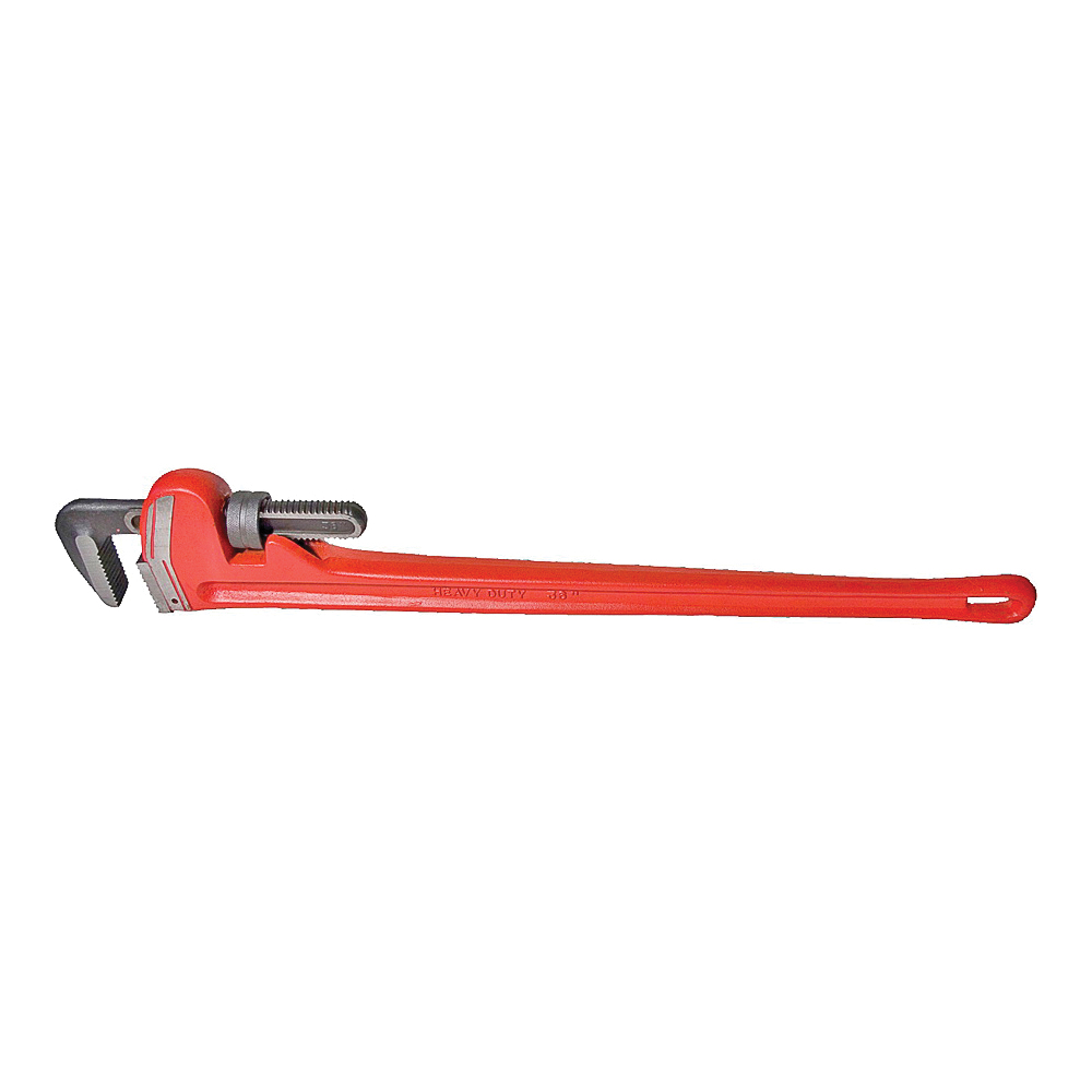 02836 Pipe Wrench, 5 in Jaw, 36 in L, Straight Jaw, Iron, Epoxy-Coated