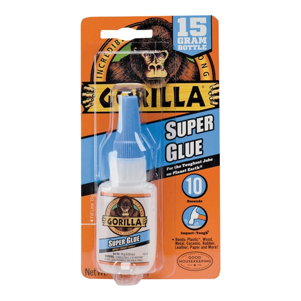 7805009 Super Glue, Liquid, Irritating, Straw/White Water, 15 g Bottle