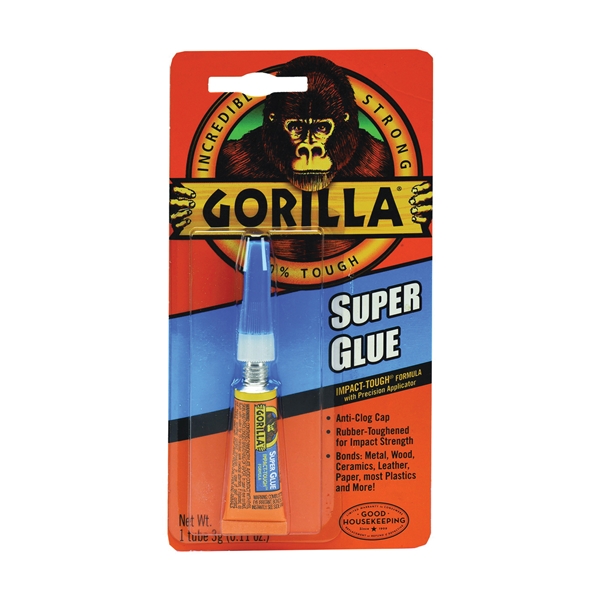 7900102 Super Glue, Liquid, Irritating, Straw/White Water, 3 g Tube