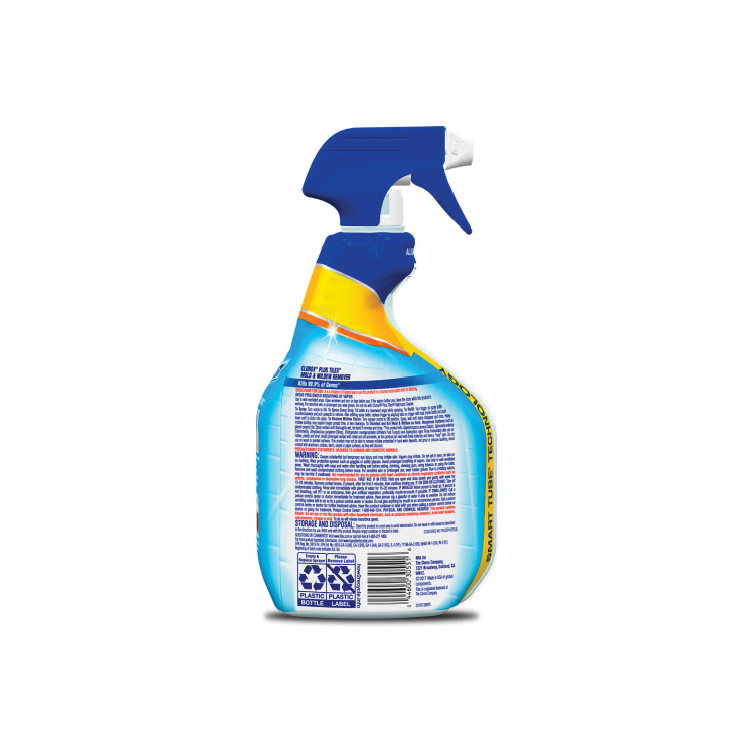 Clorox 30551 Mold and Mildew Remover, 21 fl-oz Spray Bottle, Liquid, Bleach, Herbaceous, Marine, Clear/Pale Yellow - 2