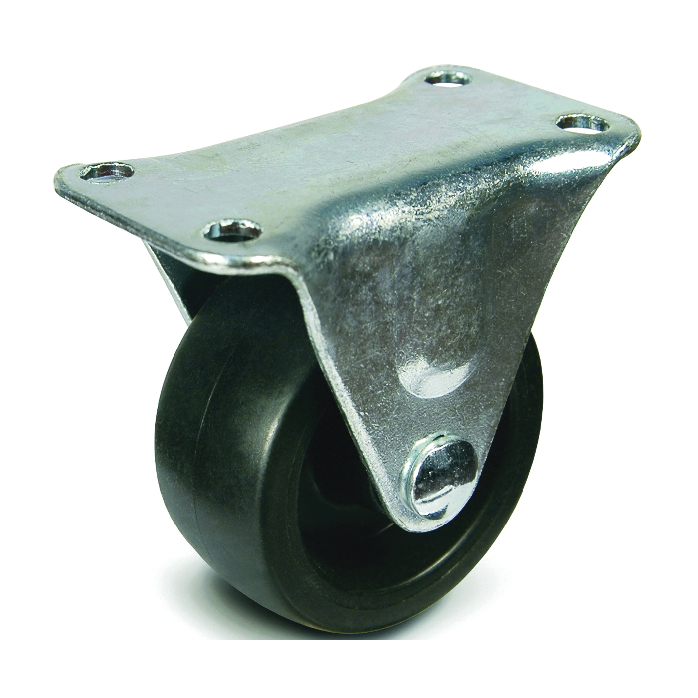 Dh Casters C-GD20PR Rigid Caster, 2 in Dia Wheel, 15/16 in W Wheel, Plastic Wheel, 125 lb