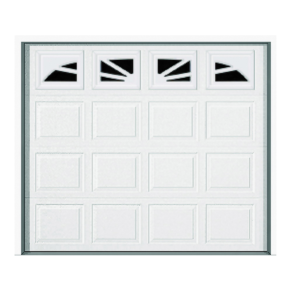 9100 Garage Door, 9 ft W Door, 7 ft H Door, Steel Door, White