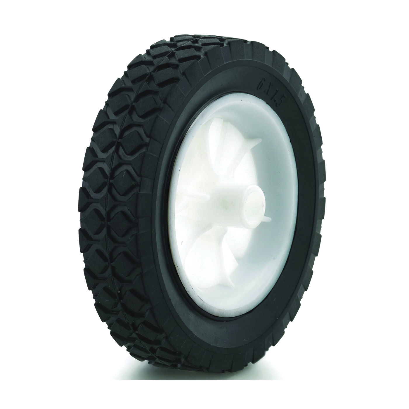 Dh Casters W-PH60112P4 Hub Wheel, Light-Duty, For: Lawn Mowers, 6 in Dia x 1-1/2 in W Dimensions