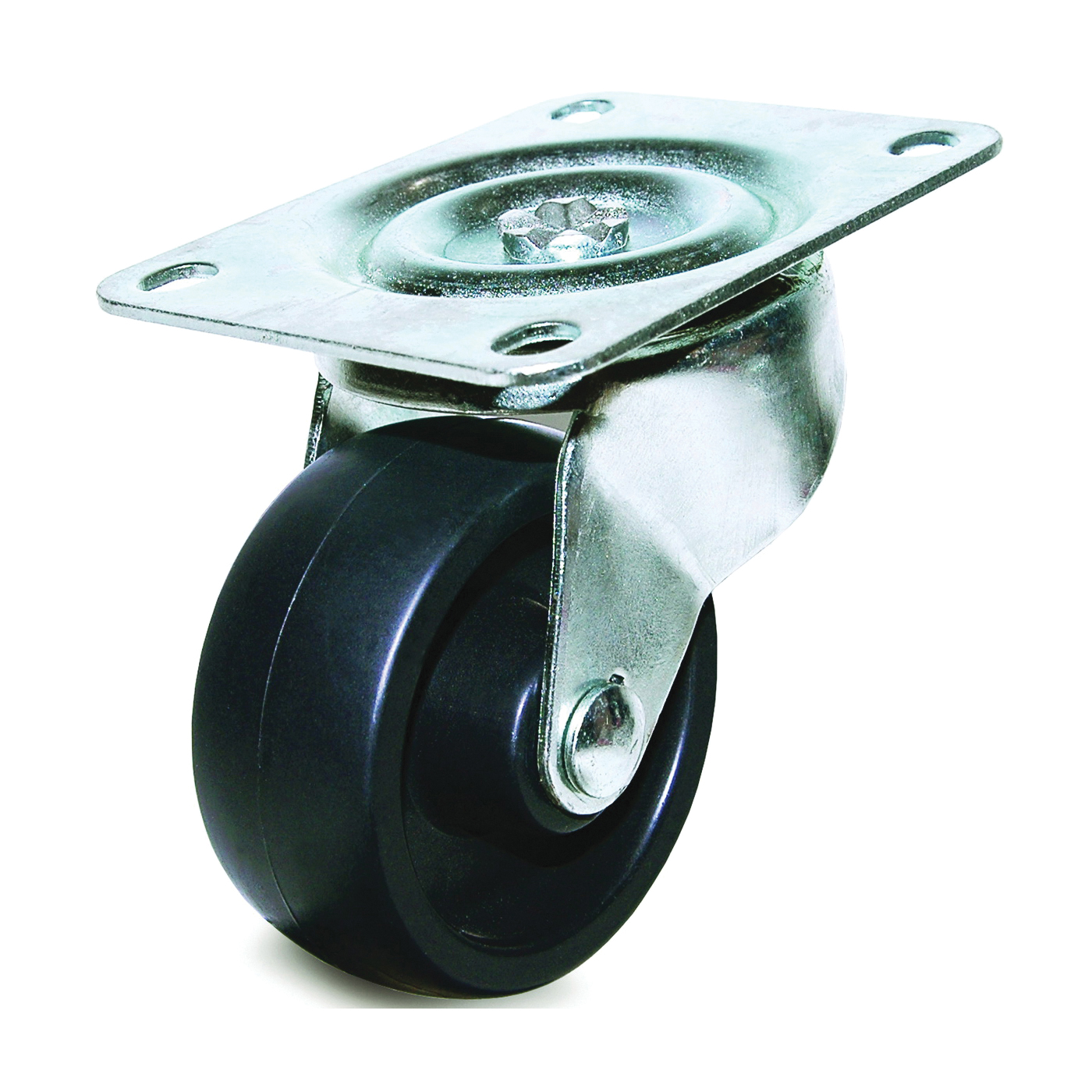 Dh Casters C-GD30PS Swivel Caster, 3-1/8 x 4-1/16 in Plate, 3-13/16 in H Dimensions, 1-1/4 in W Wheel