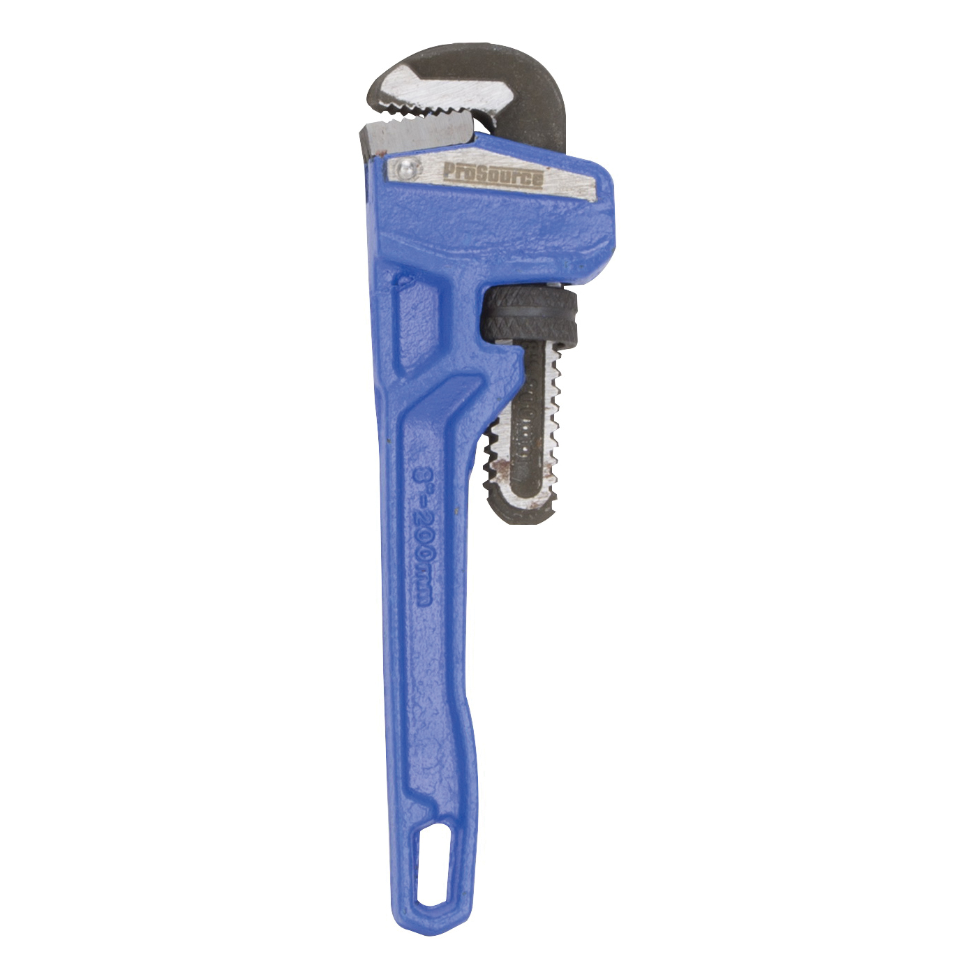 JL40108 Pipe Wrench, 19 mm Jaw, 8 in L, Serrated Jaw, Die-Cast Carbon Steel, Powder-Coated, Heavy-Duty Handle