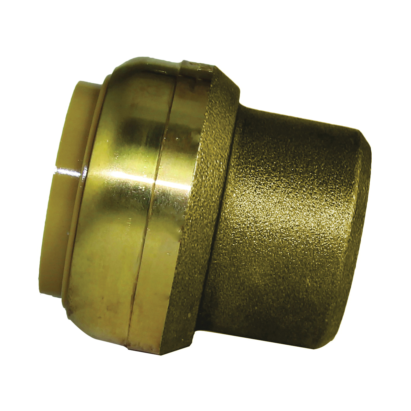 U520LFA End Cap, 1 in, Brass, Chrome, 200 psi Pressure
