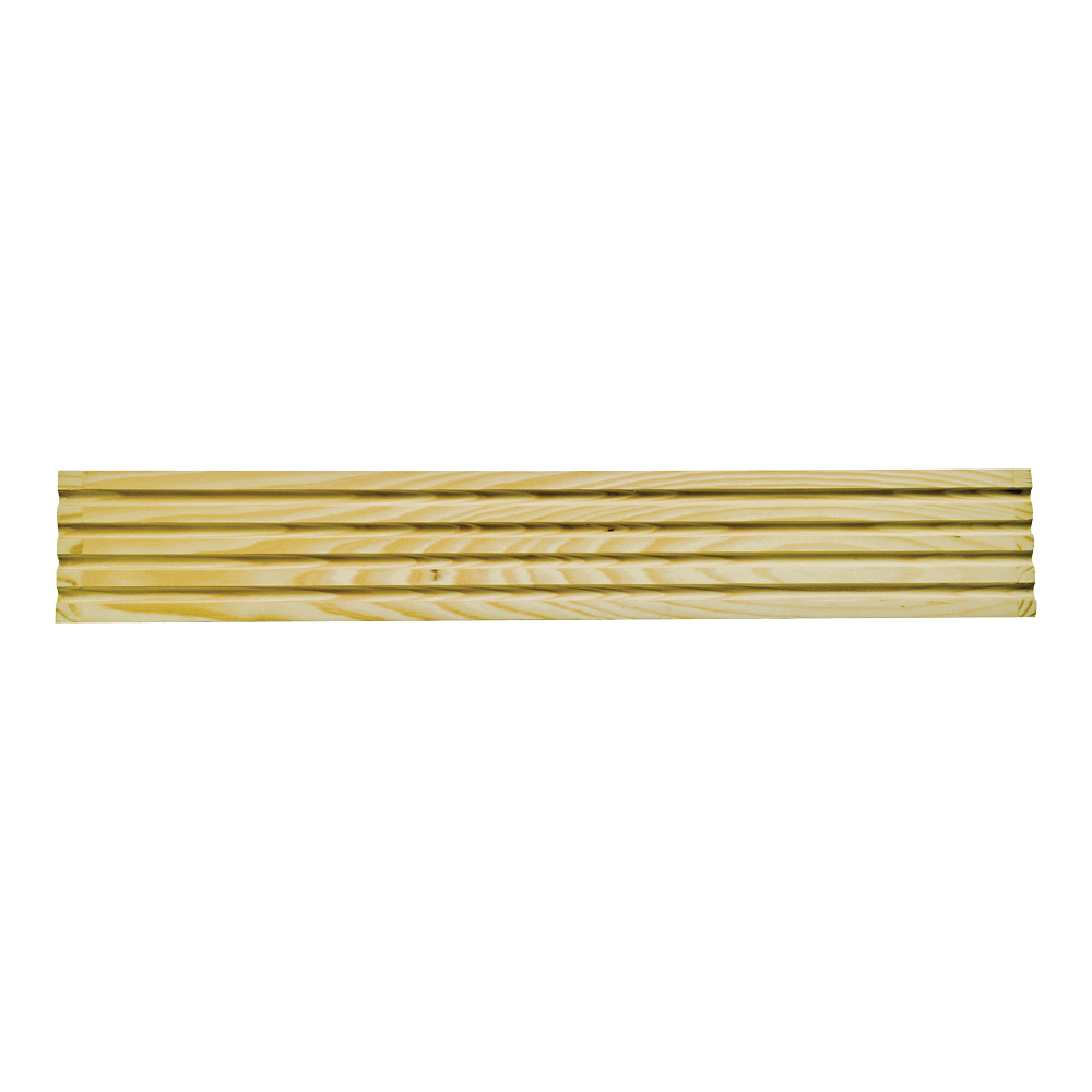 RFC37 Moulding, 3-1/4 in W, Casing, Fluted Profile, Pine