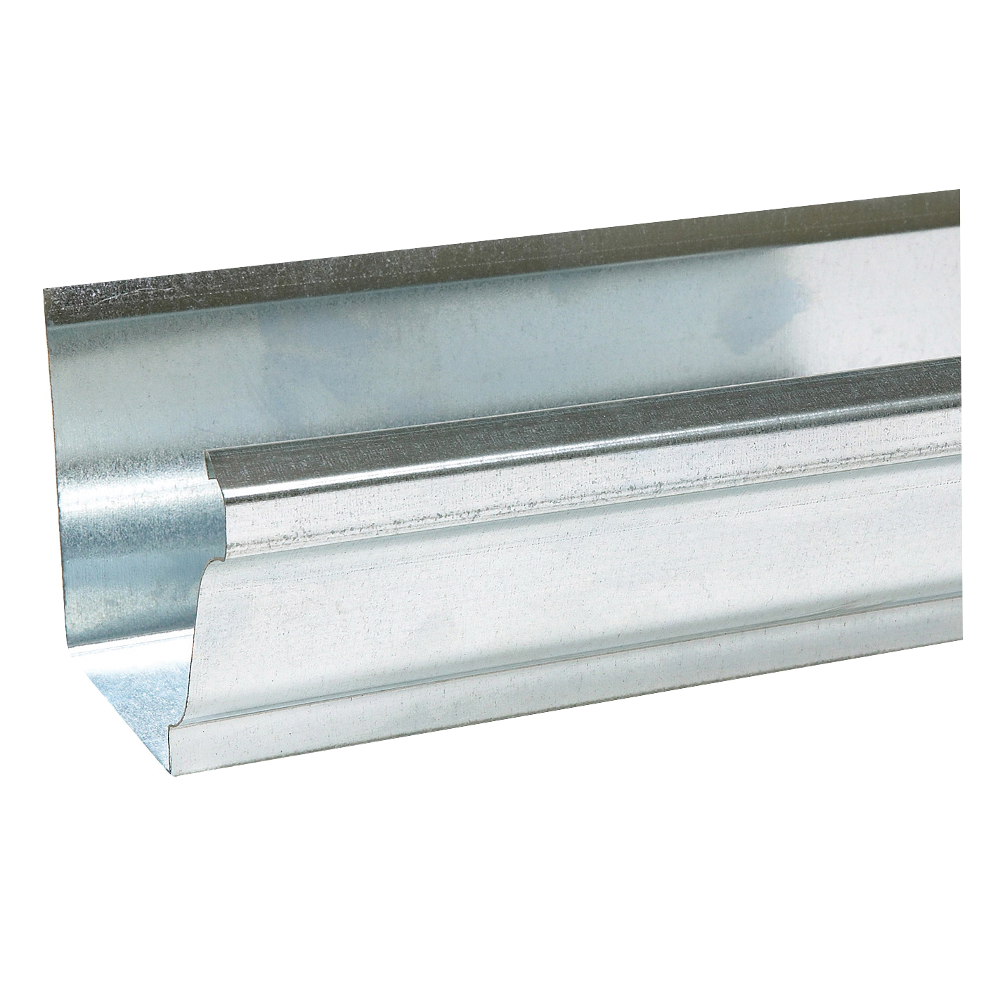 2800700120 Rain Gutter, 10 ft L, 5 in W, 30 Thick Material, Galvanized Steel