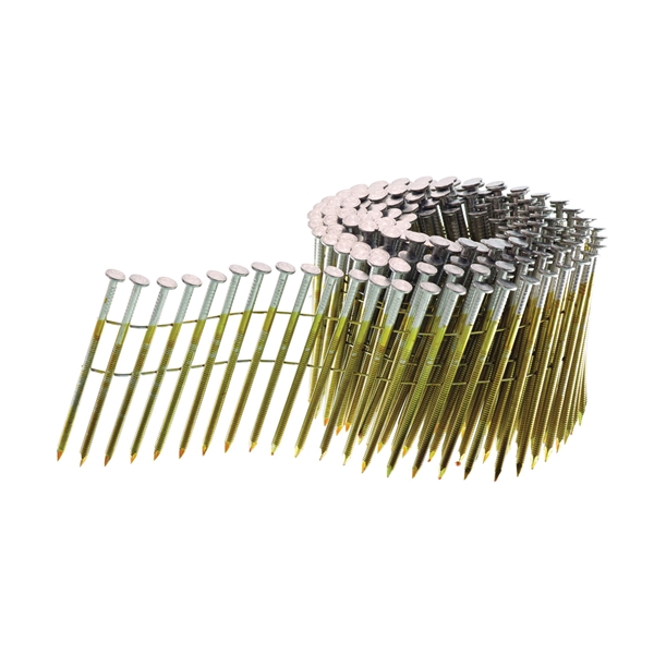 GL24APBF Series Nail, Wire Weld Coil Collation, 2-3/8 in L, Steel, Sencote, Full Round Head