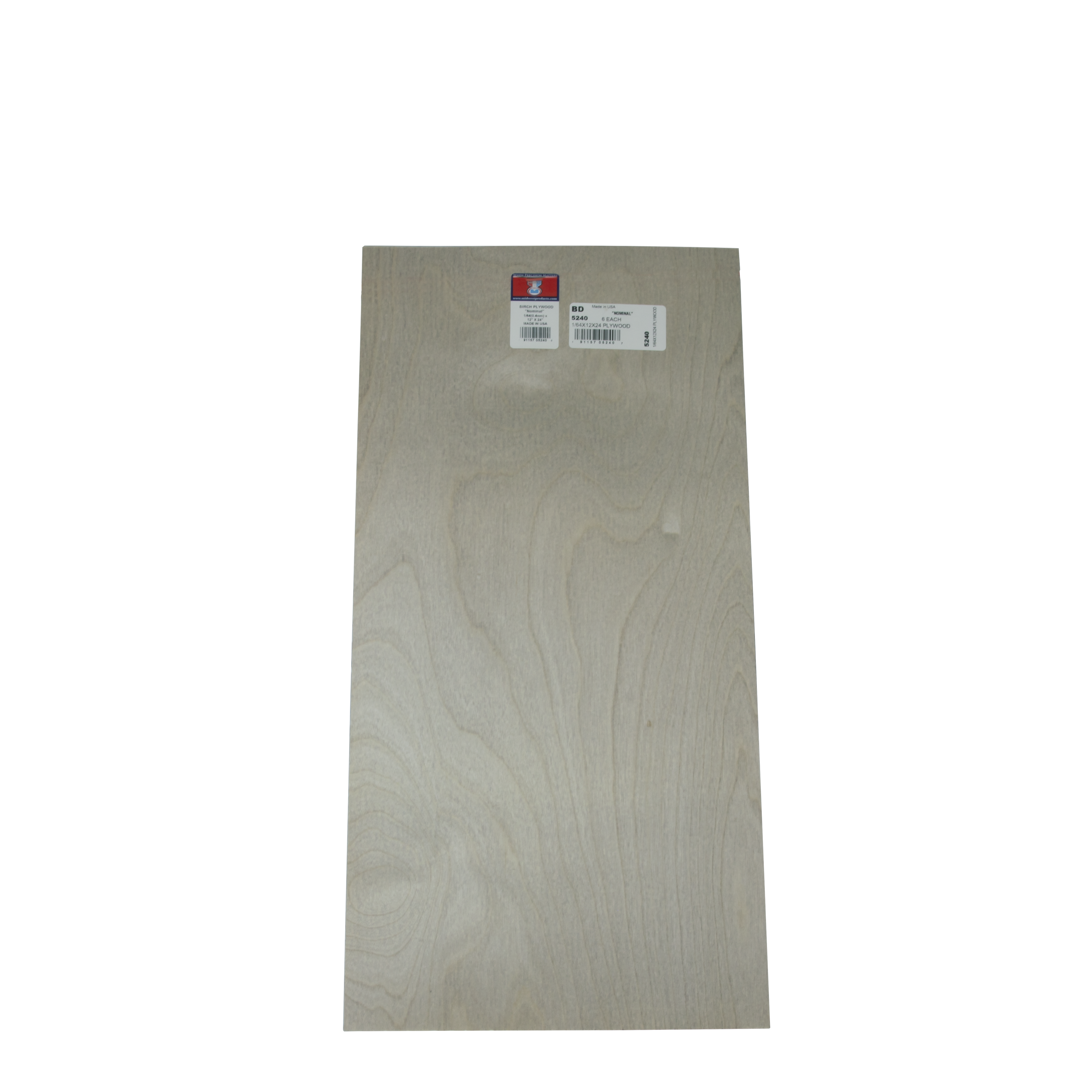 Midwest Products 5240 Aircraft Plywood, 24 in L, 12 in W, Birch - 4