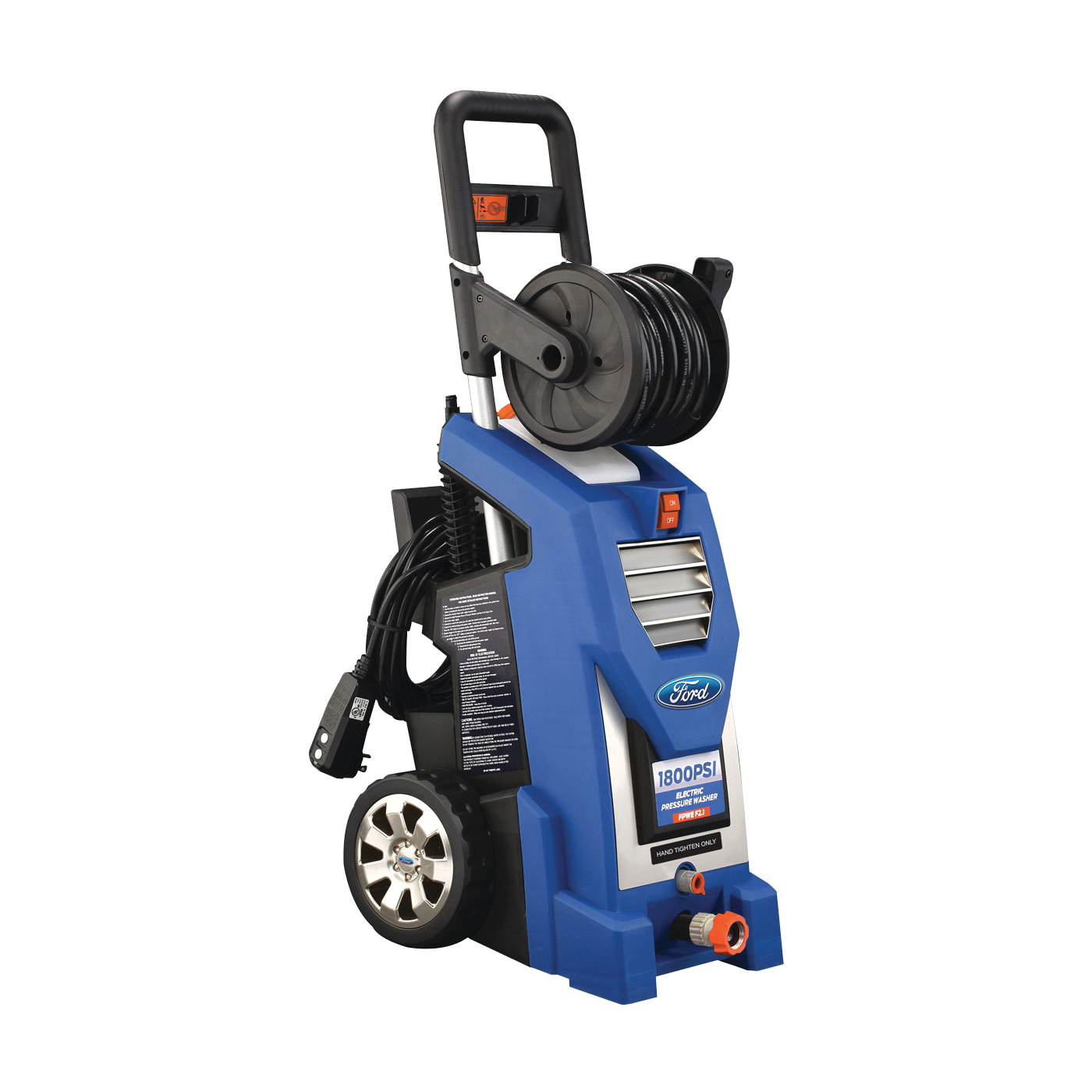 PULSAR PWE1800 Electric Pressure Washer, 13 A, 120 V, 1800 psi Operating, 1.6 gpm, 25 ft L Hose - 1