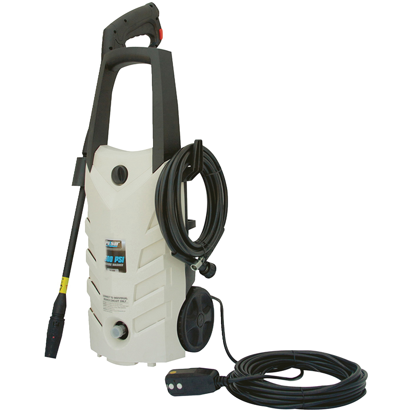 PWE1600 Pressure Washer, 12 A, 120 V, 1600 psi Operating, 1.6 gpm, 20 ft L Hose