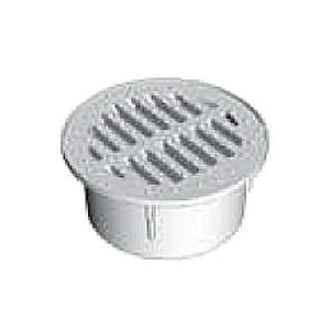 DrainTech 0330SDB Drop-In Drain Grate, 3.58 in Dia, Round, Polyethylene, Black