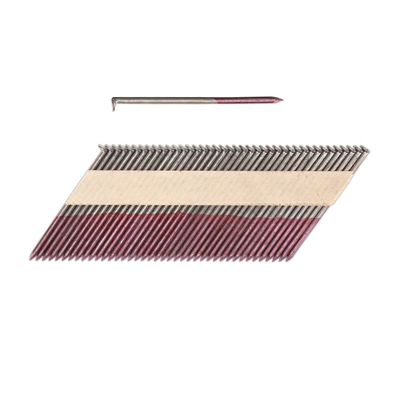 0600271 Collated Nail, 3 in L, Stainless Steel, Hot-Dipped Galvanized, Round Head, Ring Shank