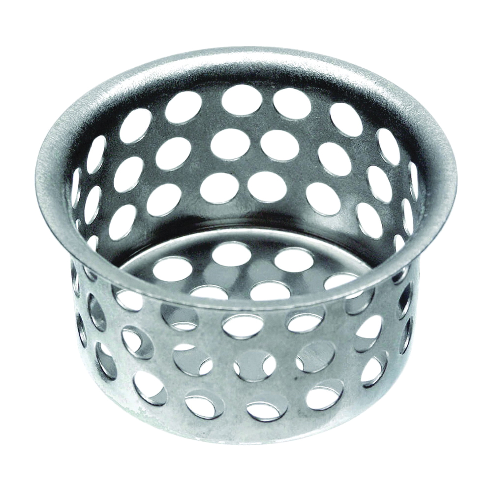 89049 Sink Strainer, 1-1/2 in Dia, Brass, Chrome, For: 1-1/2 in Sinks Drains and Utility Tubs