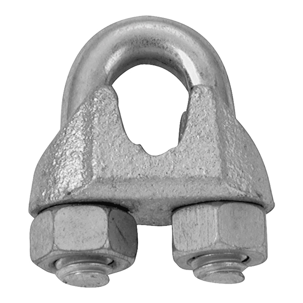 Campbell T7670489 Wire Rope Clip, Malleable Iron, Electro-Galvanized - 2
