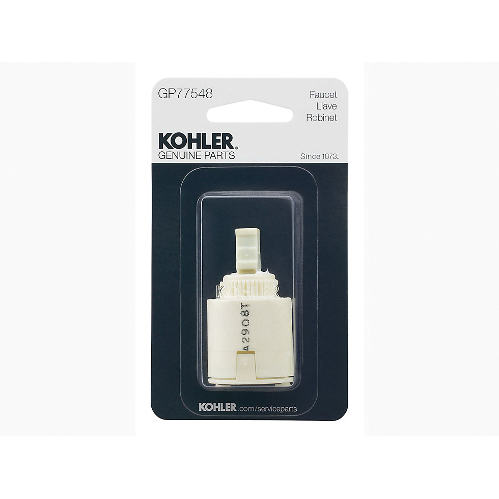 Kohler K-GP77548 Valve, 1/2 in Connection, Plastic, 2-1/4 in L, For: Coralais and Fairfax Single Control Faucets