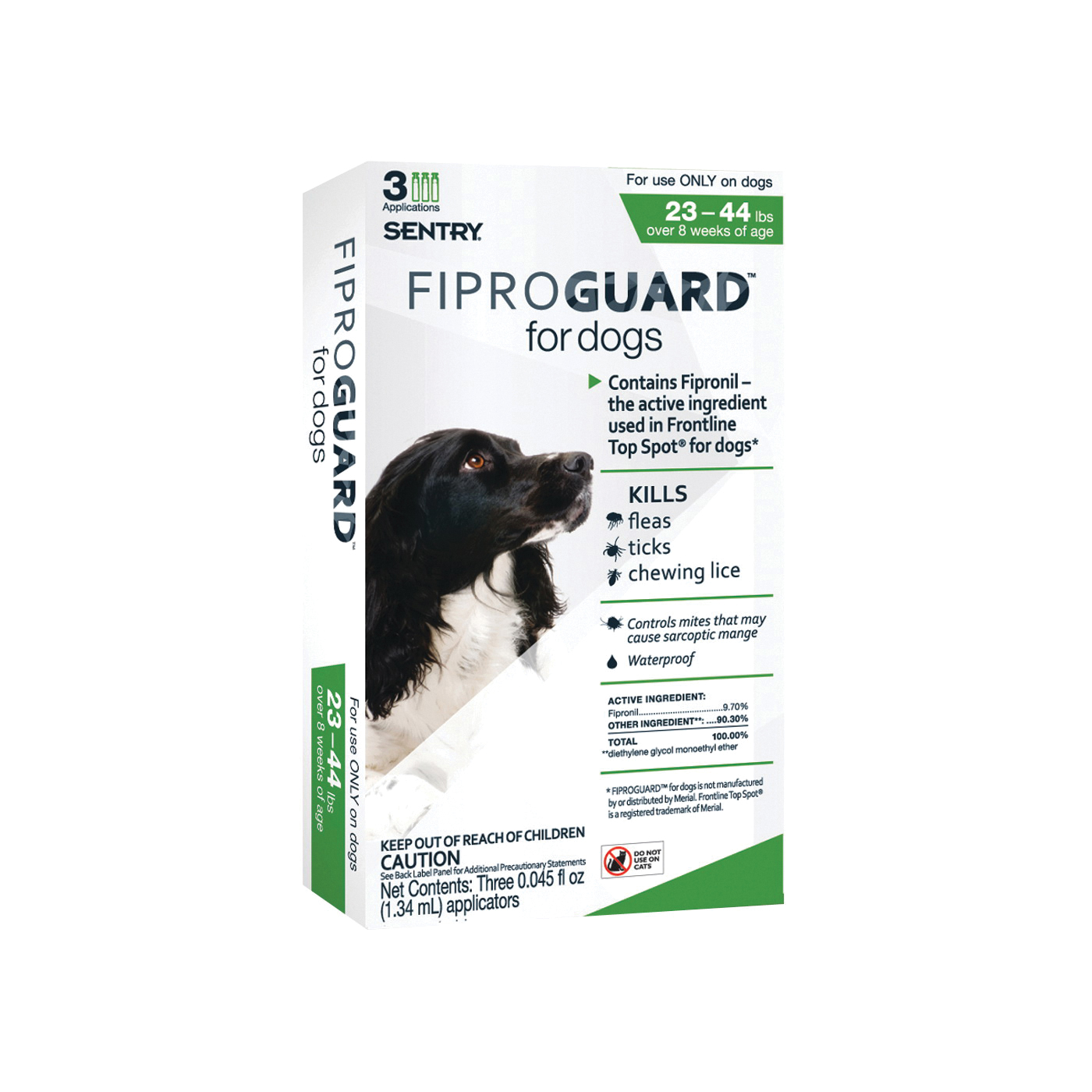 Fiproguard 02951 Flea and Tick Squeeze-On, Liquid, 3 Count