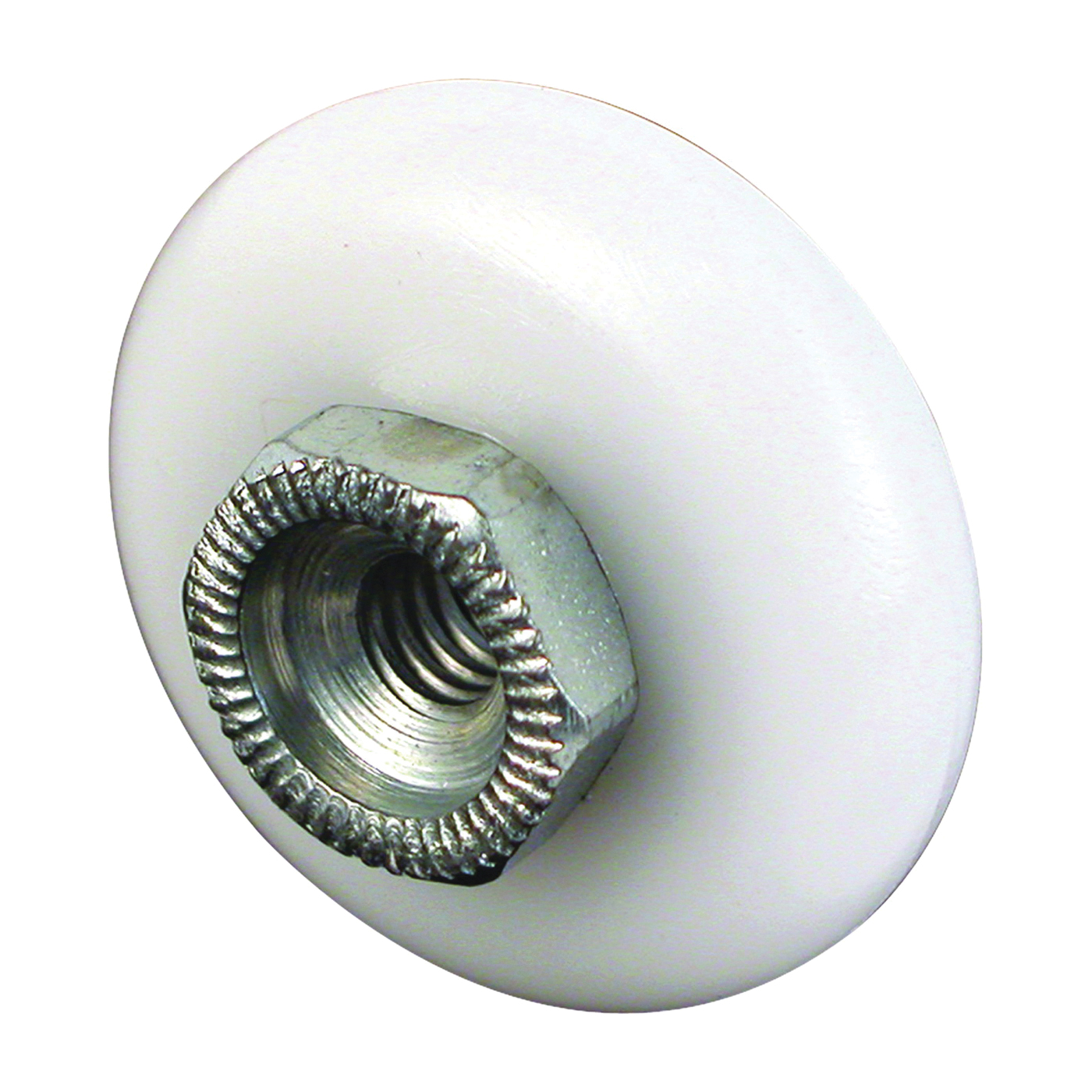 M 6000 Shower Door Roller, Plastic, White, For: Glass Up to 5/16 in Thickness, Shower Door