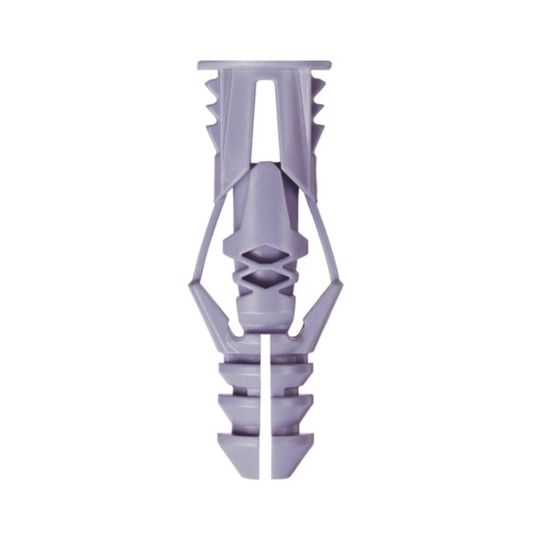 172S Wall Anchor, Polyethylene, Chrome, 46 lb