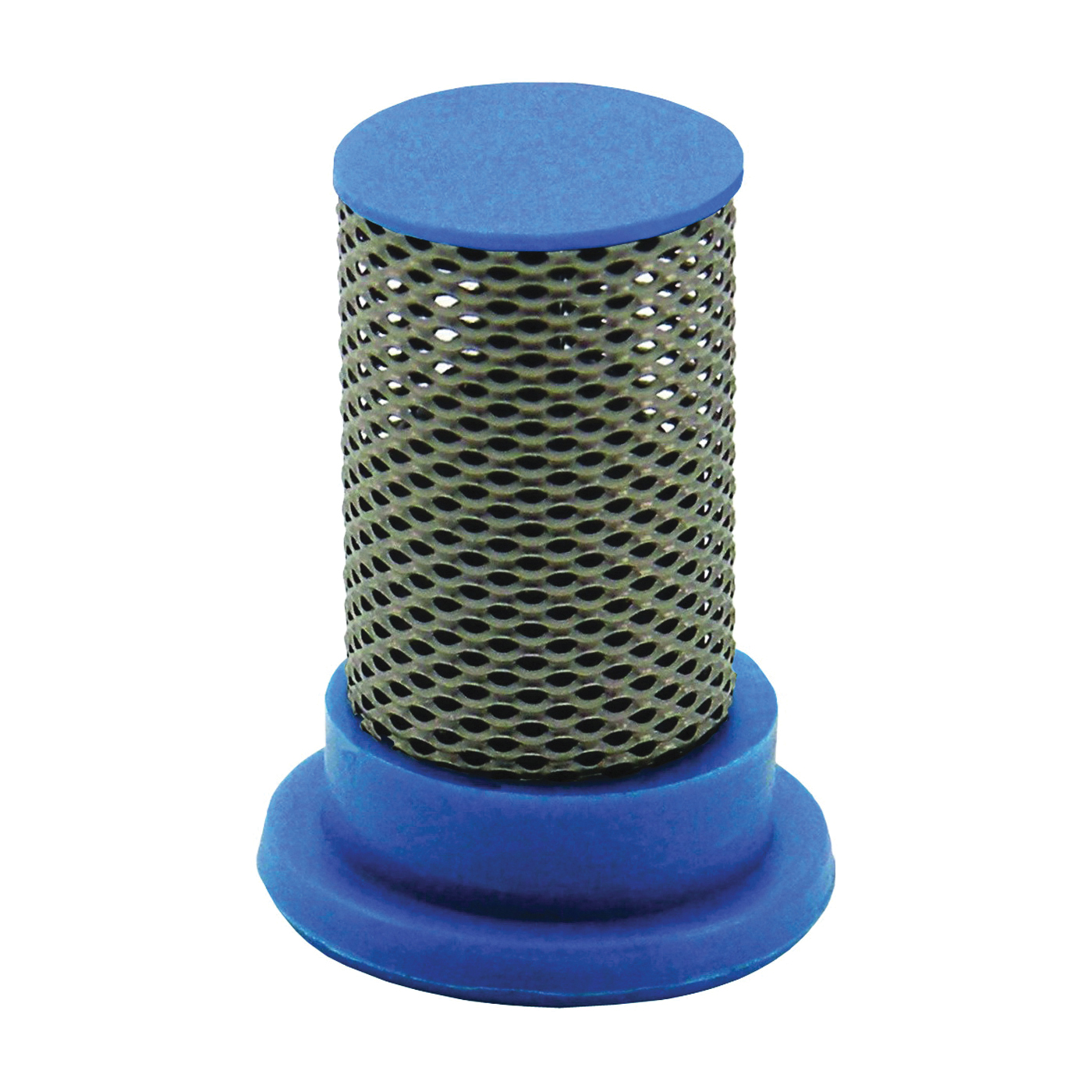 Y8139002 6PK Tip Filter, Spray, Polypropylene/Stainless Steel, Blue