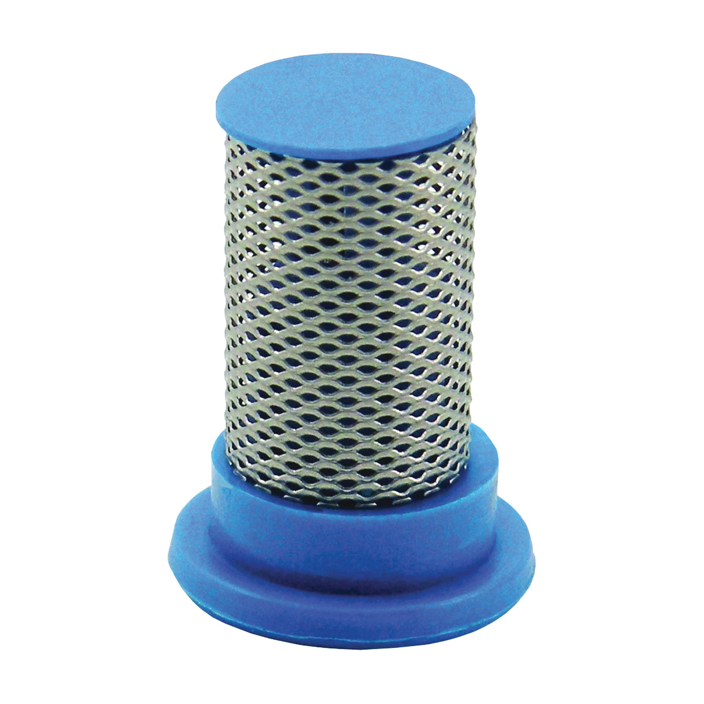 Y8139004 6PK Tip Filter, Spray, Polypropylene/Stainless Steel, Blue