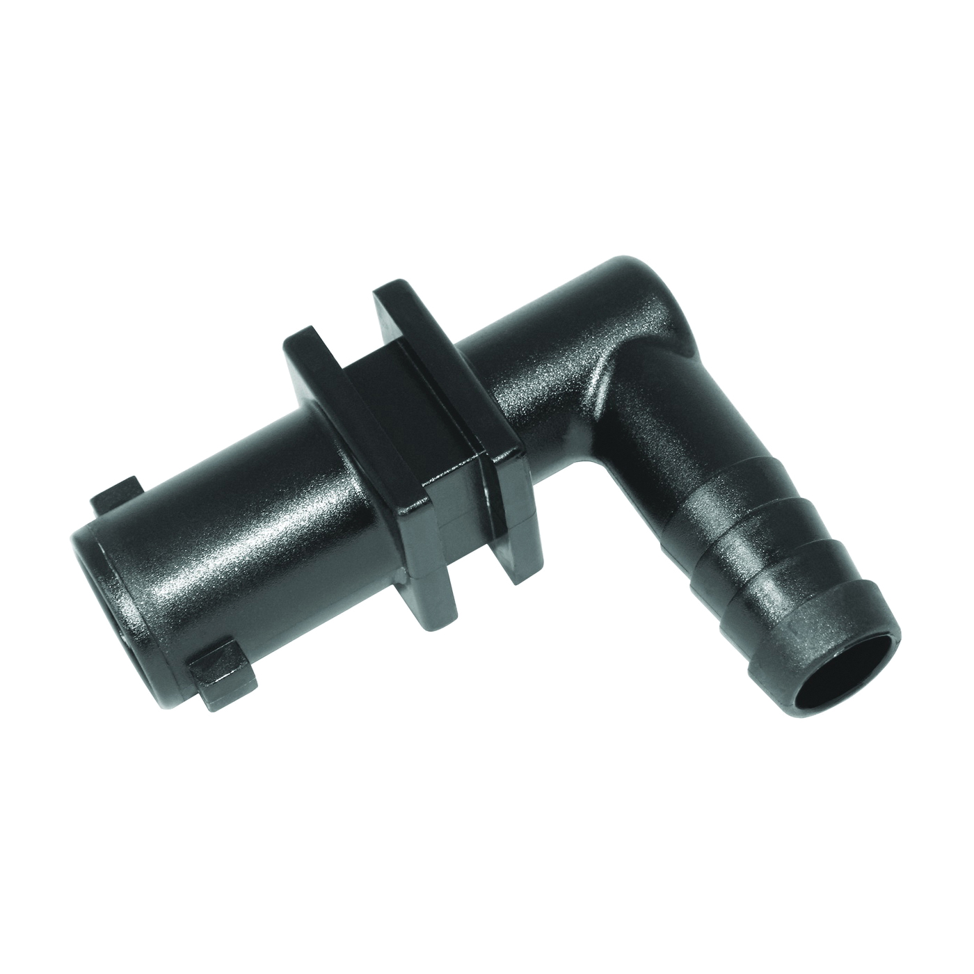 Y8231003 Dry Boom Nozzle Body Elbow, 1/2 in, Quick x Hose Barb, 7 psi Pressure, EPDM Rubber