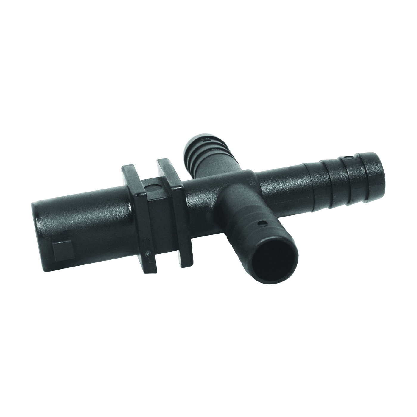Y8231015 Dry Boom Nozzle Body Cross, 1/2 in, Quick x Hose Barb, 7 psi Pressure, EPDM Rubber