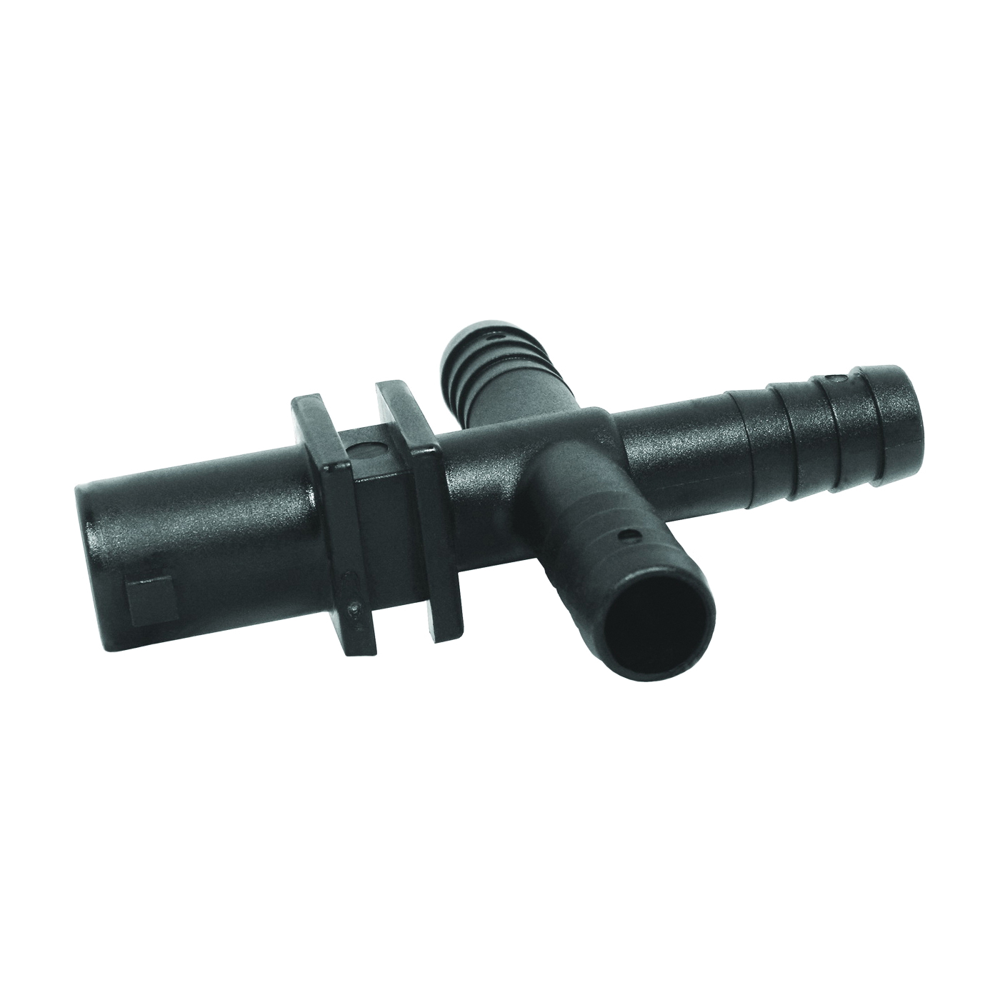 Y8231017 Dry Boom Nozzle Body Cross, 3/4 in, Quick x Hose Barb, 7 psi Pressure, EPDM Rubber