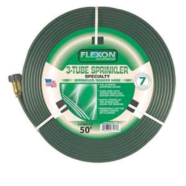 FS50 Sprinkler Hose, 50 ft L, Vinyl, Green