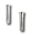 Lincoln 108401 Flanged Tailpiece, Brass, Satin, Specifications: 1-1/4 in Flanged x Tube Connection, 22 ga Thick