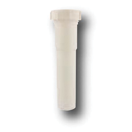 Lincoln 108986 Pipe Extension Tube with Nut, 1-1/4 in, 12 in L, Slip-Joint x Tube, Plastic, White