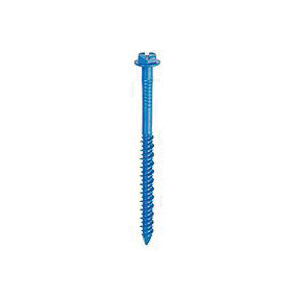 24320 Screw Anchor, 1-3/4 in L, Hex Drive, Steel, Climaseal, 75 PK, 1/4 in Drive