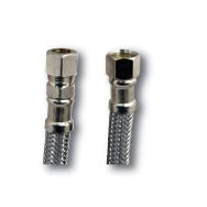 Lincoln 109235 Lavatory Supply Line, 3/8 in Inlet, Compression Inlet, 3/8 in Outlet, Compression Outlet, 12 in L
