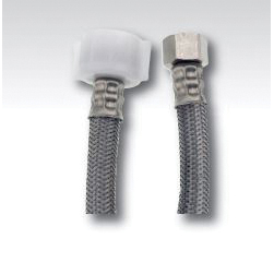 Lincoln 109600 Toilet Supply Line, 1/2 in Inlet, Compression Inlet, 7/8 in Outlet, Ballcock Outlet, 16 in L