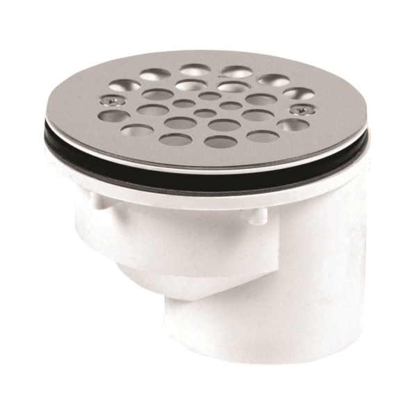42787 Shower Drain, PVC, Black/White
