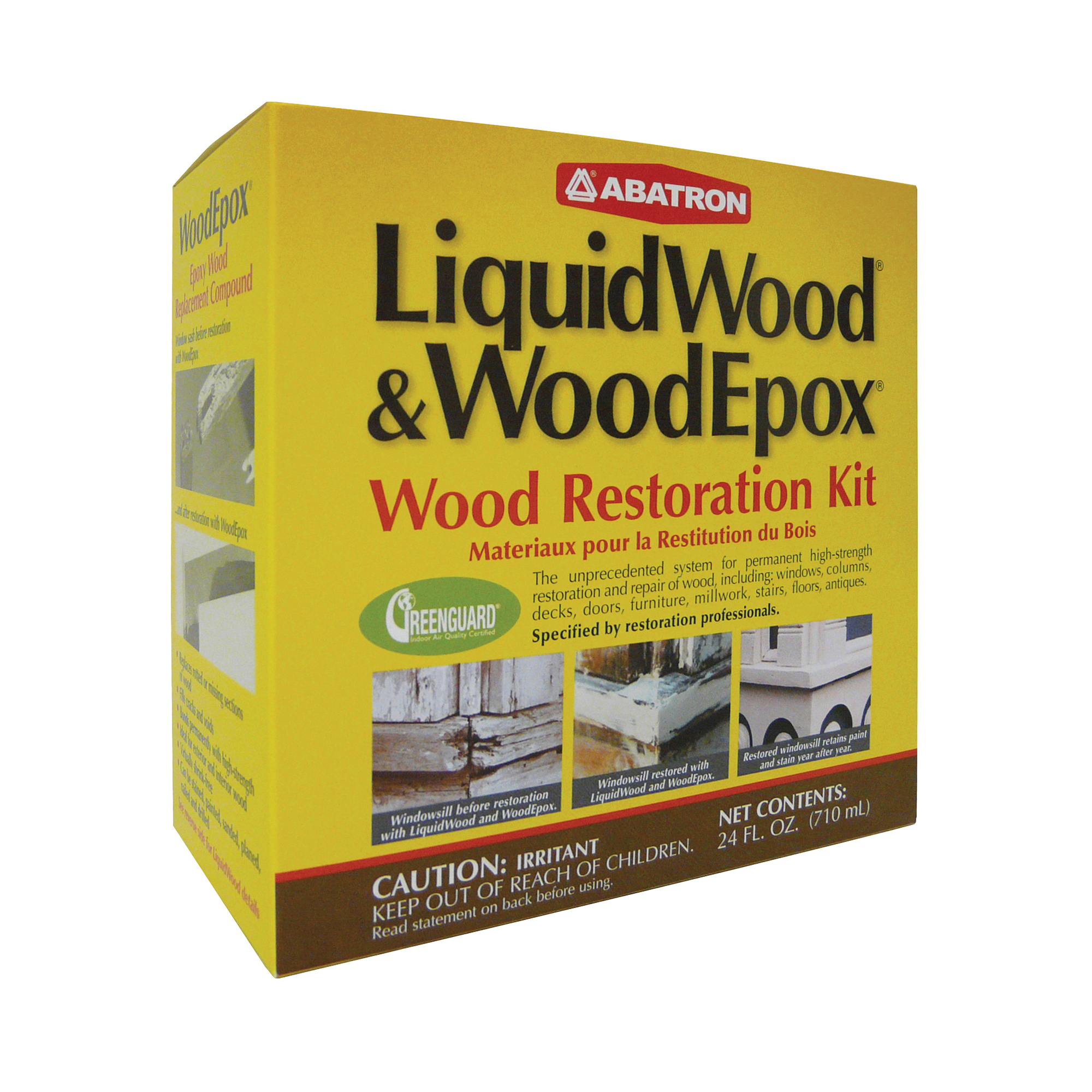 Abatron WRK6OR Wood Restoration Kit, 24 oz, Box