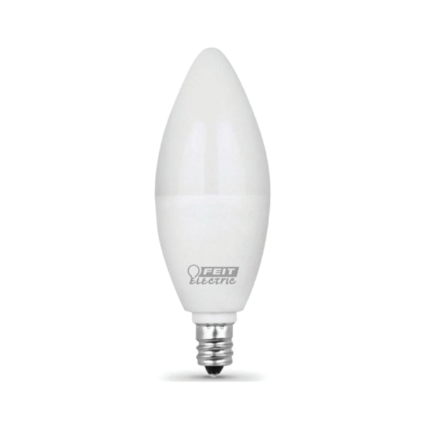 CTF40/10KLED/3 LED Lamp, Specialty, Torpedo Tip Lamp, 40 W Equivalent, E12 Lamp Base, White