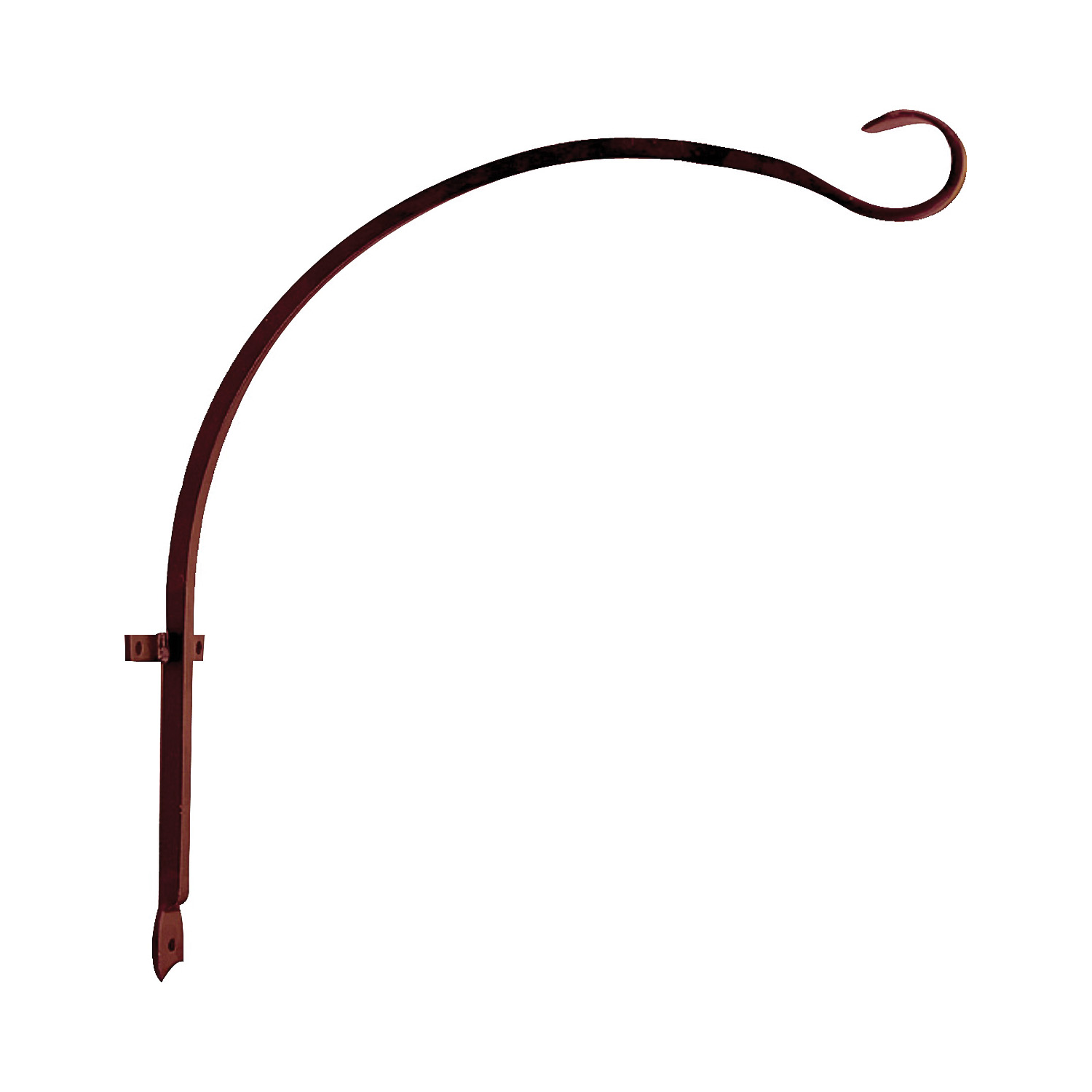 Landscapers Select GB-3040 Hanging Plant Hook, 16 in L, Steel, Hammered Bronze, Wall Mount Mounting