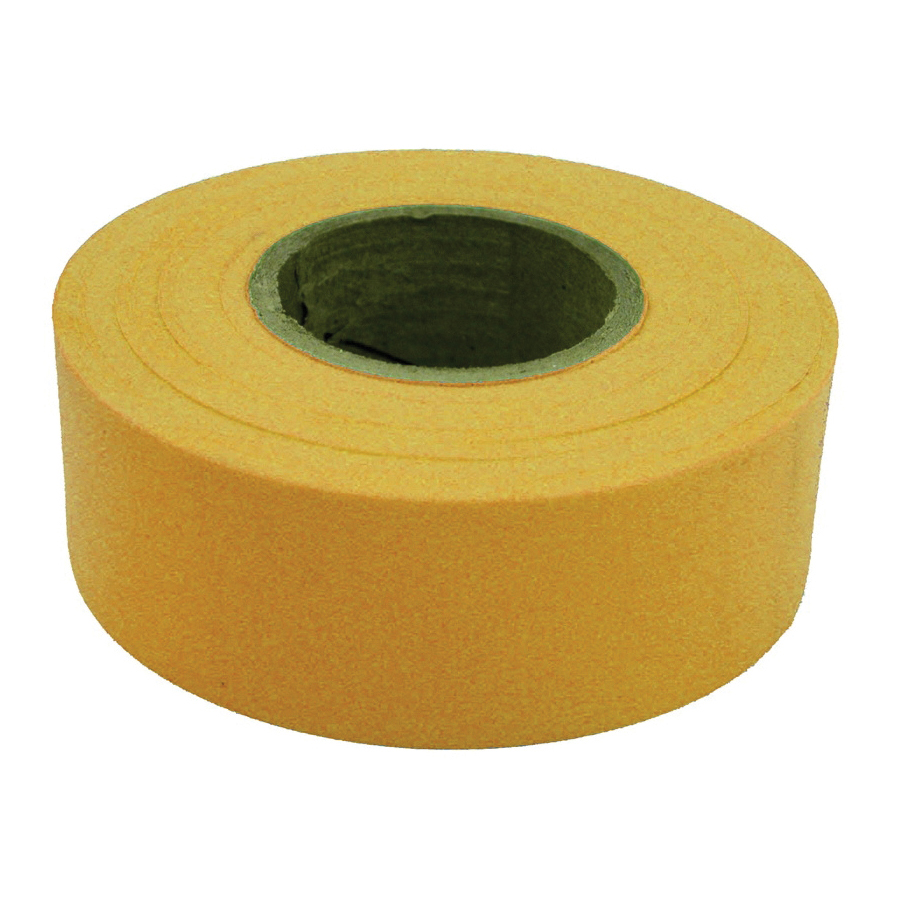 17024 Flagging Tape, 300 ft L, 1-3/16 in W, Yellow, Polyethylene