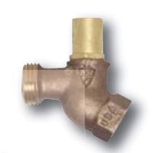 Lincoln 290170 Hose Bibb, 1/2 x 3/4 in Connection, FIP x MHT, Brass Body