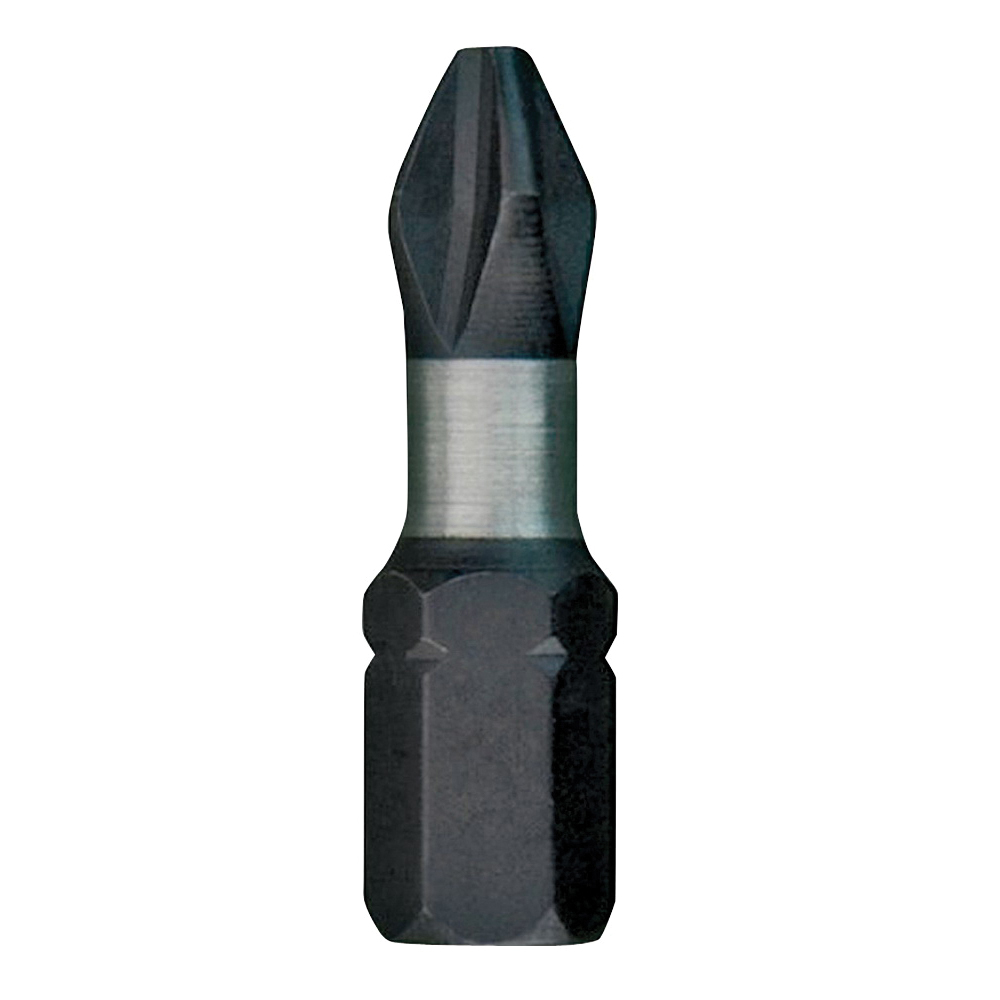Milwaukee SHOCKWAVE 48-32-4462 Power Bit, #2 Drive, Phillips Drive, 1/4 in Shank, Hex Shank, 2 in L, Steel, 1/PK