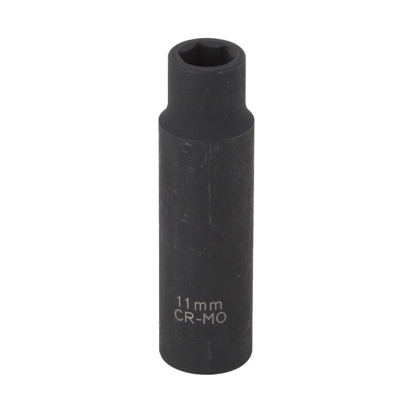 MT6580209 Deep Impact Socket, 11 mm Socket, 1/2 in Drive, Deep Drive, 6-Point, Chrome Molybdenum Steel