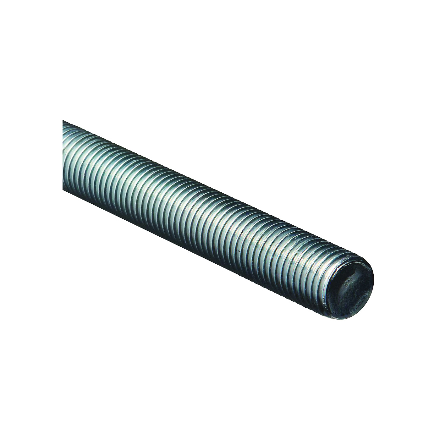 N179-572 Threaded Rod, 1-8 Thread, 36 in L, A Grade, Steel, Zinc, UNC Thread
